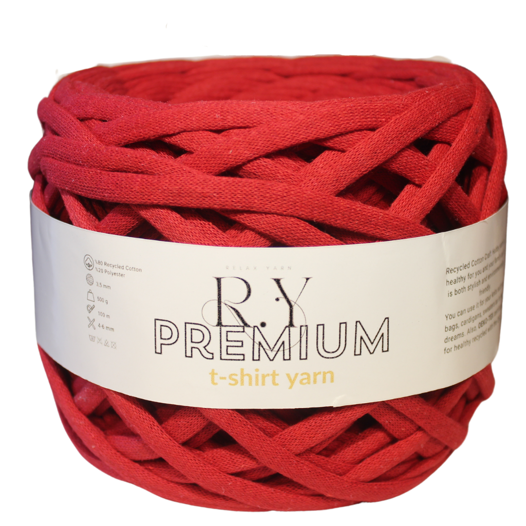 Premium T-Shirt Yarn chunky seamless structural fiber for crochet baskets and dense home decor