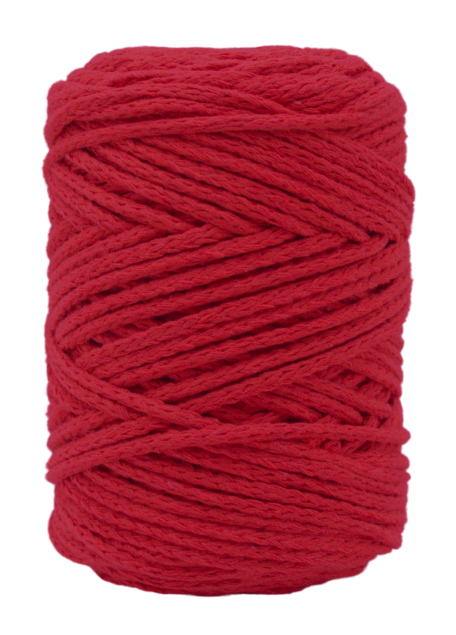 Relax Yarn Cordy cord yarn in bright cherry red for structural baskets