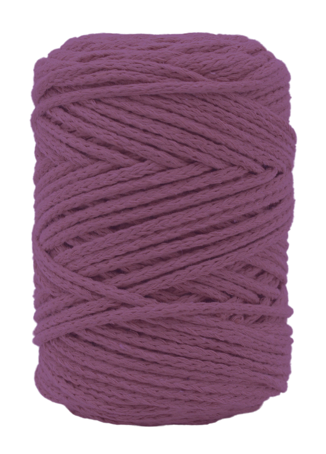 Relax Yarn Cordy chunky cord yarn in deep muted plum for home decor
