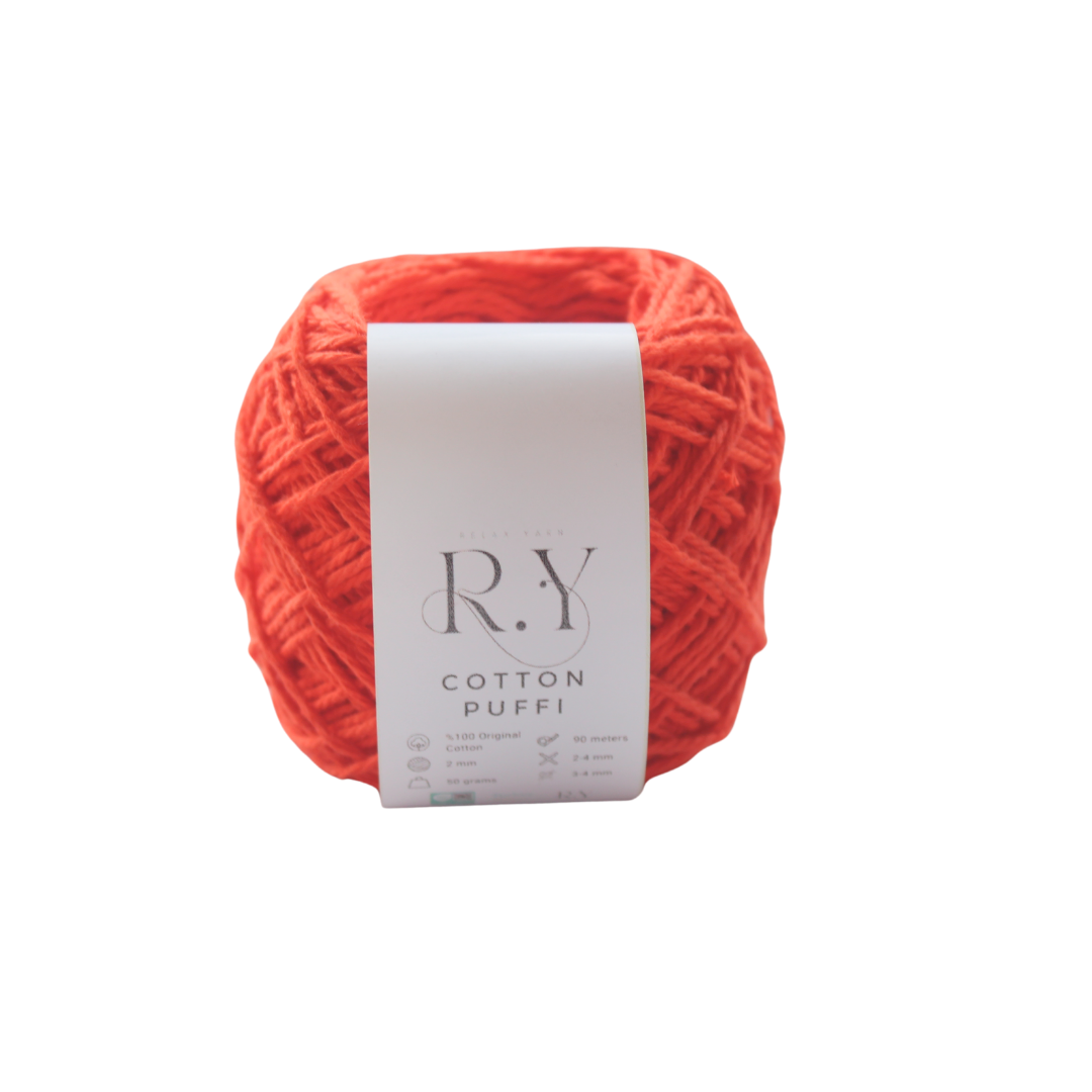 Relax Yarn Cotton Puffi 100% original cotton yarn for soft amigurumi and baby garments