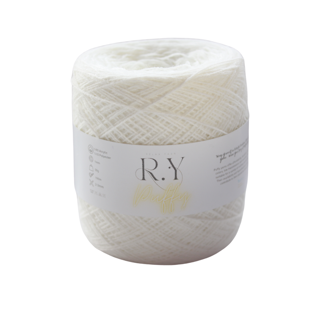 Relax Yarn Puffy ultra-soft fine gauge acrylic blend yarn perfect for baby projects