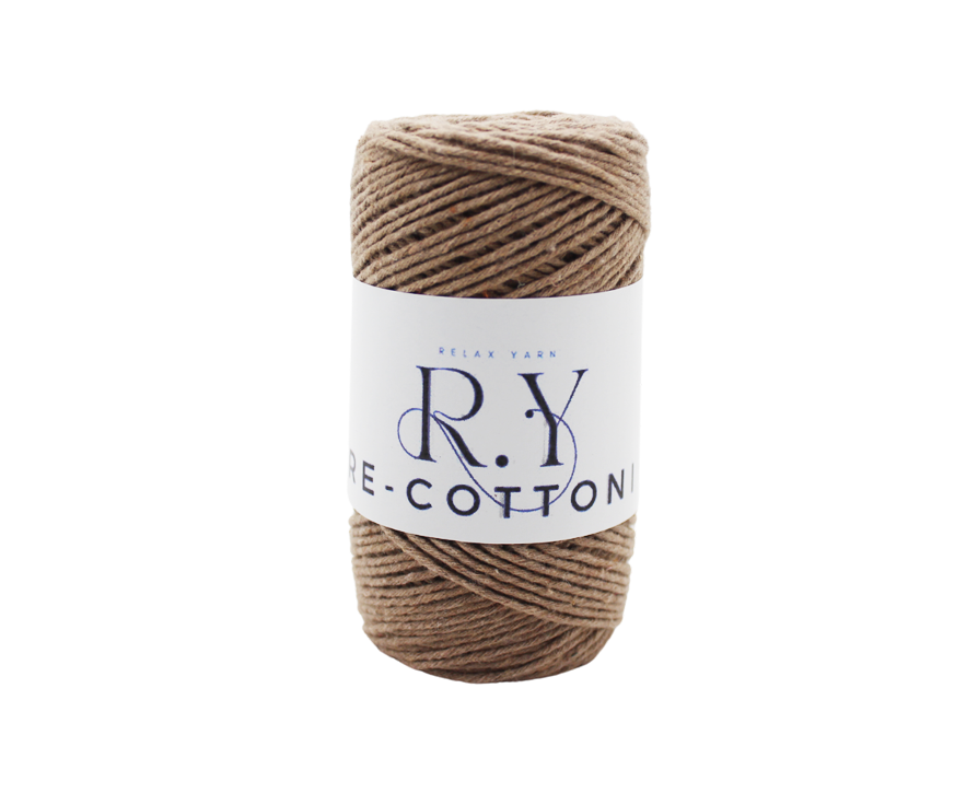 Relax Yarn Re-Cottoni 2mm eco-friendly recycled cotton blend yarn for summer garments and accessories