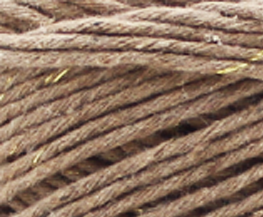 Relax Yarn Re-Cottoni Lurex 2mm recycled cotton blend with metallic sparkle for eco-friendly accessories