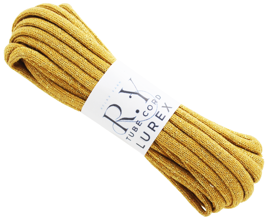 Relax Yarn Tube Cord Lurex 7mm jumbo sparkle cord for rigid structural bases and festive decor
