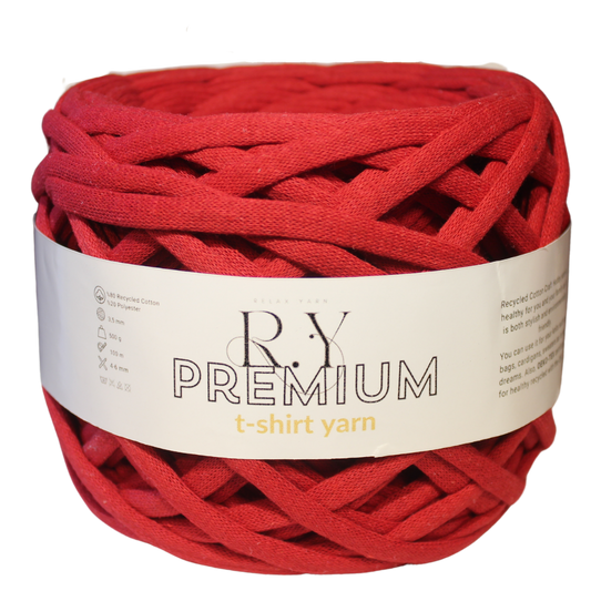 Premium T-Shirt Yarn chunky seamless structural fiber for crochet baskets and dense home decor