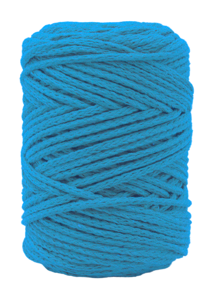 Relax Yarn Cordy chunky cord yarn in bright turquoise for home accents
