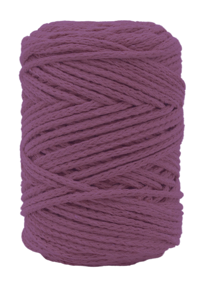 Relax Yarn Cordy chunky cord yarn in deep muted plum for home decor
