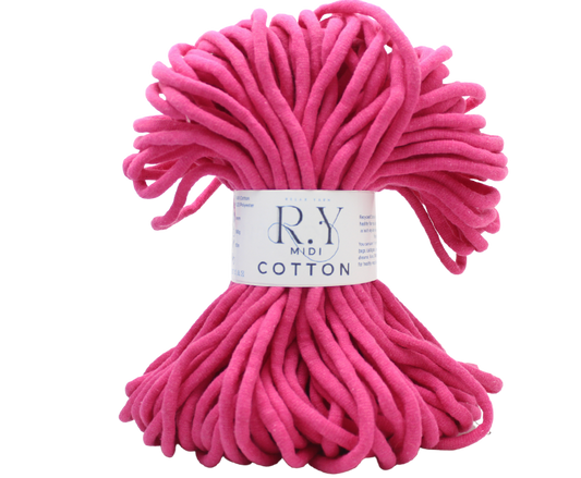 Relax Yarn Midi Cotton 6mm jumbo eco-friendly yarn for chunky baskets and structural home decor