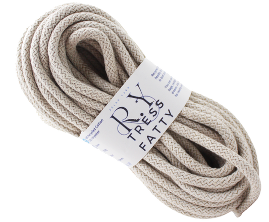 Relax Yarn Tress Fatty 8mm jumbo recycled cotton rope for structural baskets and XXL projects
