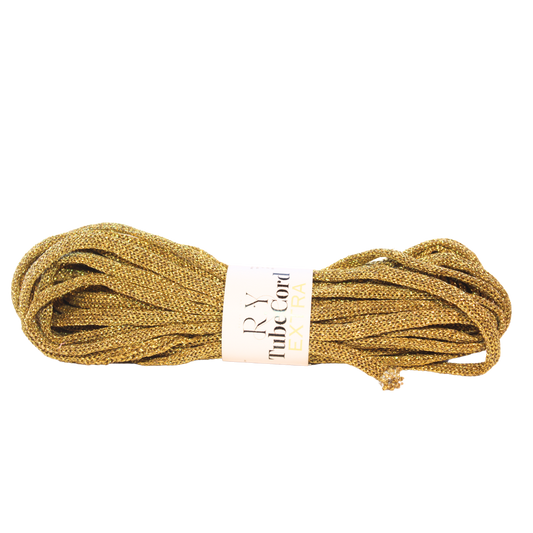 Relax Yarn Tube Cord Extra 2mm 100% glitter yarn for fine gauge accessories and sparkle trim